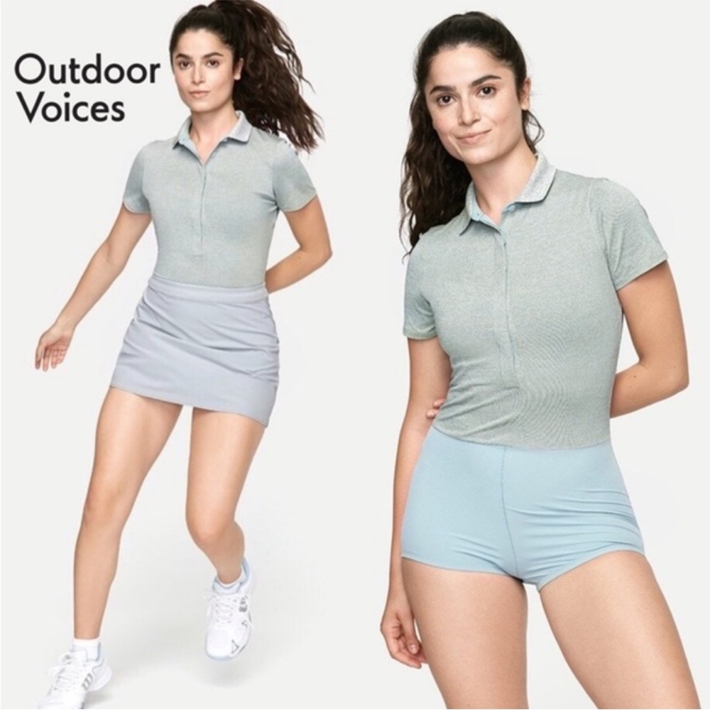 NWT Outdoor Voices Players Polo Bodysuit Romper